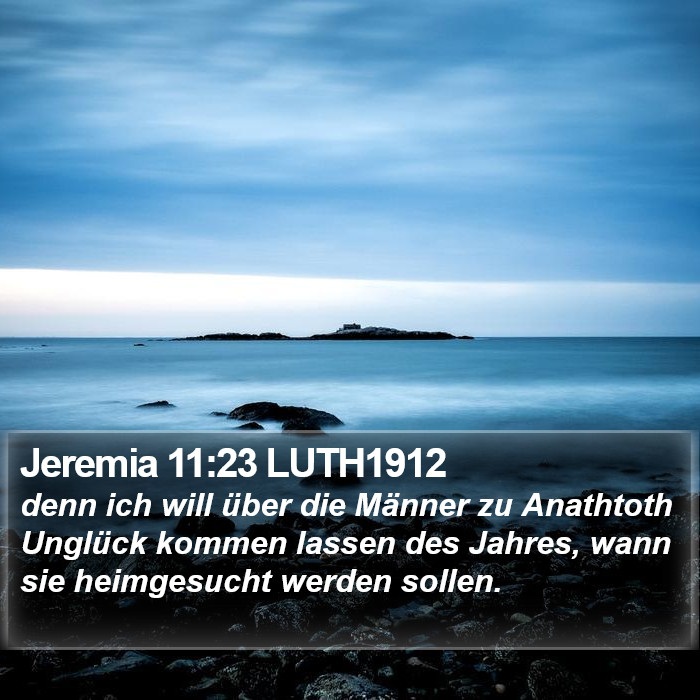 Jeremia 11:23 LUTH1912 Bible Study