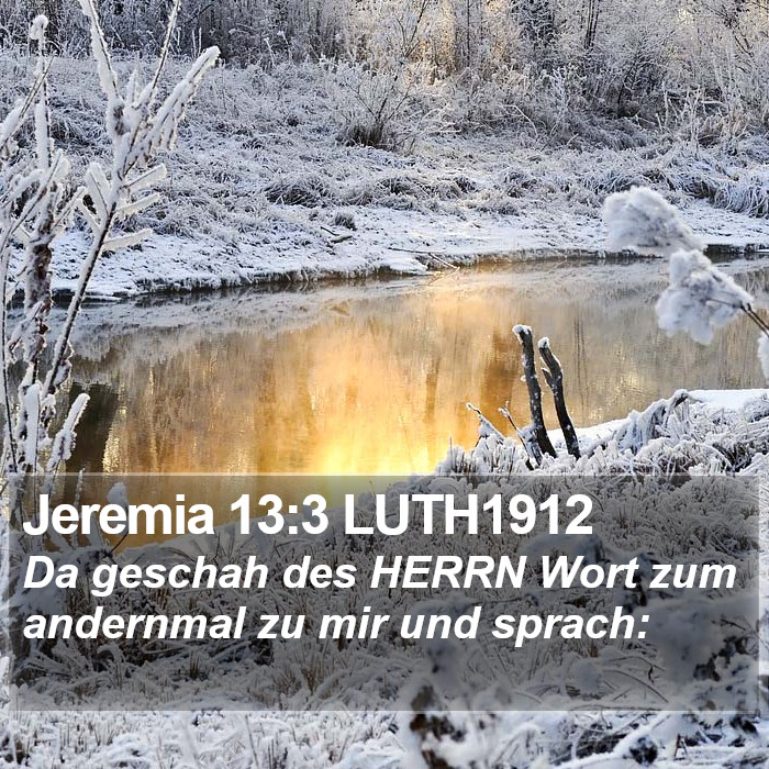 Jeremia 13:3 LUTH1912 Bible Study
