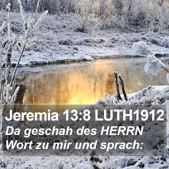 Jeremia 13:8 LUTH1912 Bible Study