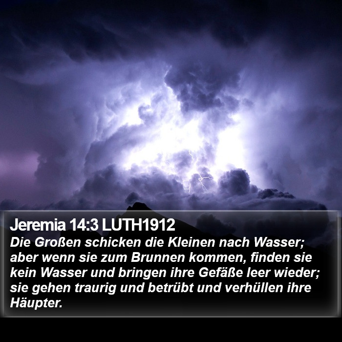 Jeremia 14:3 LUTH1912 Bible Study