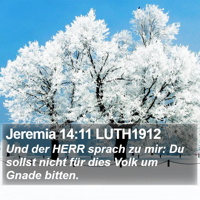 Jeremia 14:11 LUTH1912 Bible Study