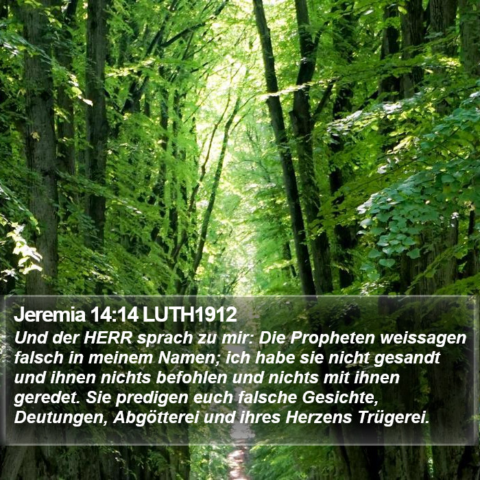 Jeremia 14:14 LUTH1912 Bible Study