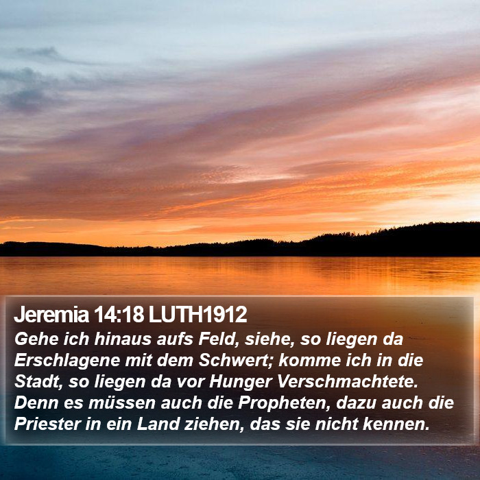 Jeremia 14:18 LUTH1912 Bible Study