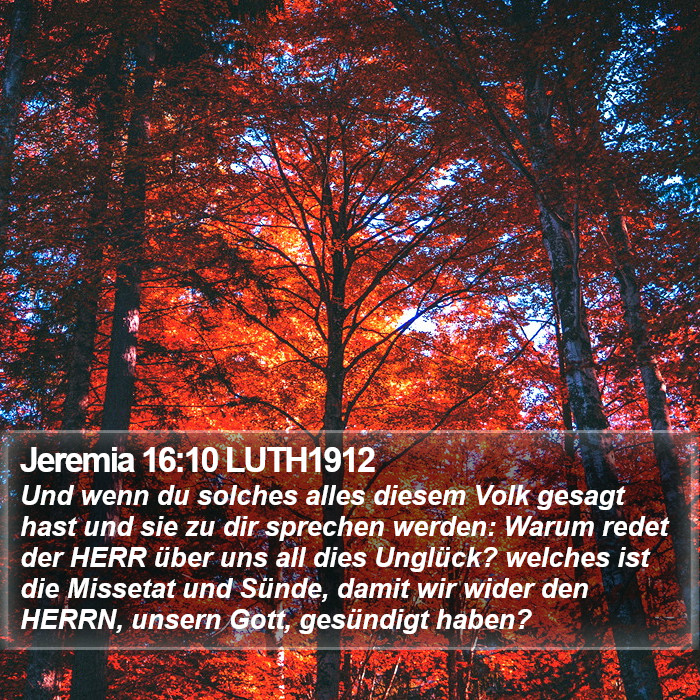 Jeremia 16:10 LUTH1912 Bible Study