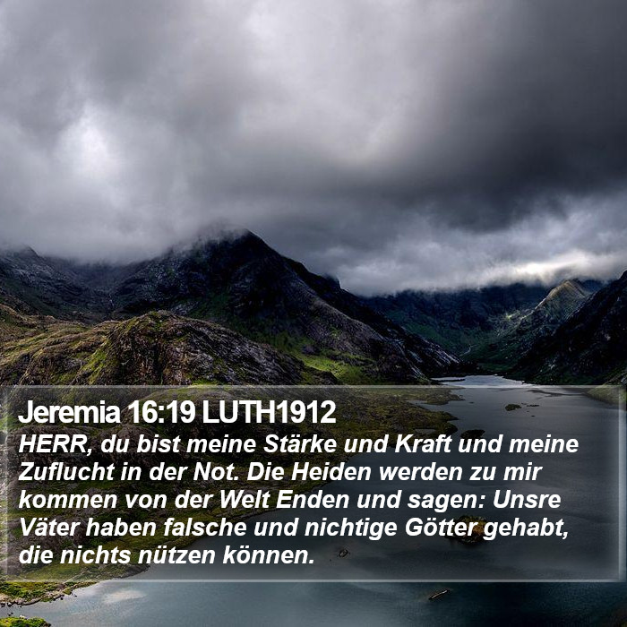 Jeremia 16:19 LUTH1912 Bible Study