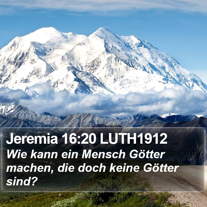 Jeremia 16:20 LUTH1912 Bible Study