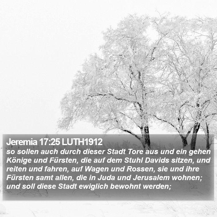 Jeremia 17:25 LUTH1912 Bible Study