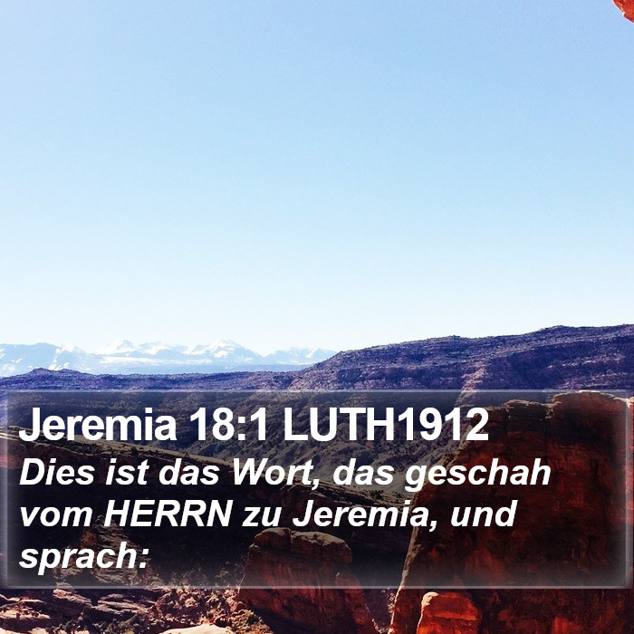 Jeremia 18:1 LUTH1912 Bible Study