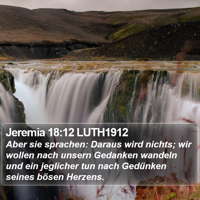 Jeremia 18:12 LUTH1912 Bible Study