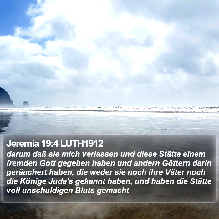 Jeremia 19:4 LUTH1912 Bible Study