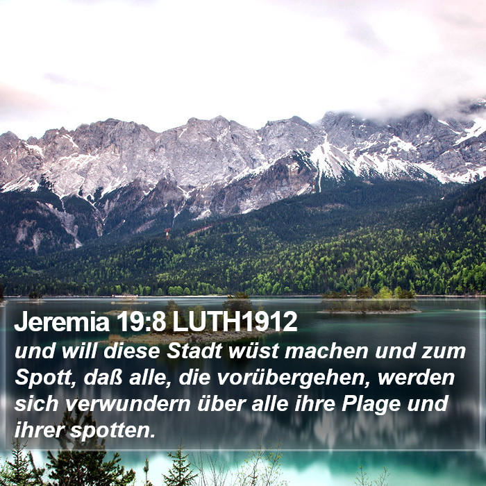 Jeremia 19:8 LUTH1912 Bible Study
