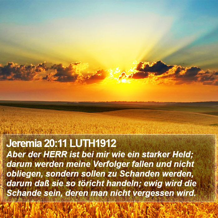 Jeremia 20:11 LUTH1912 Bible Study