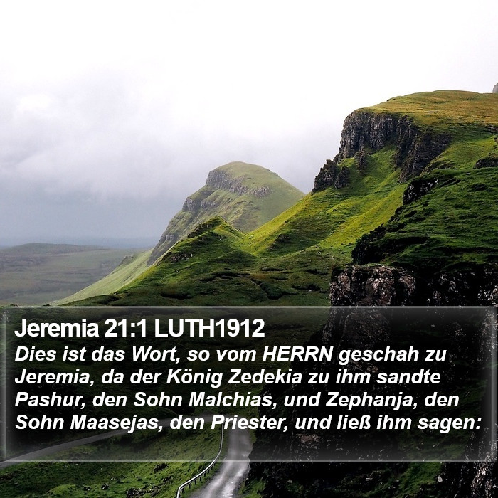 Jeremia 21:1 LUTH1912 Bible Study