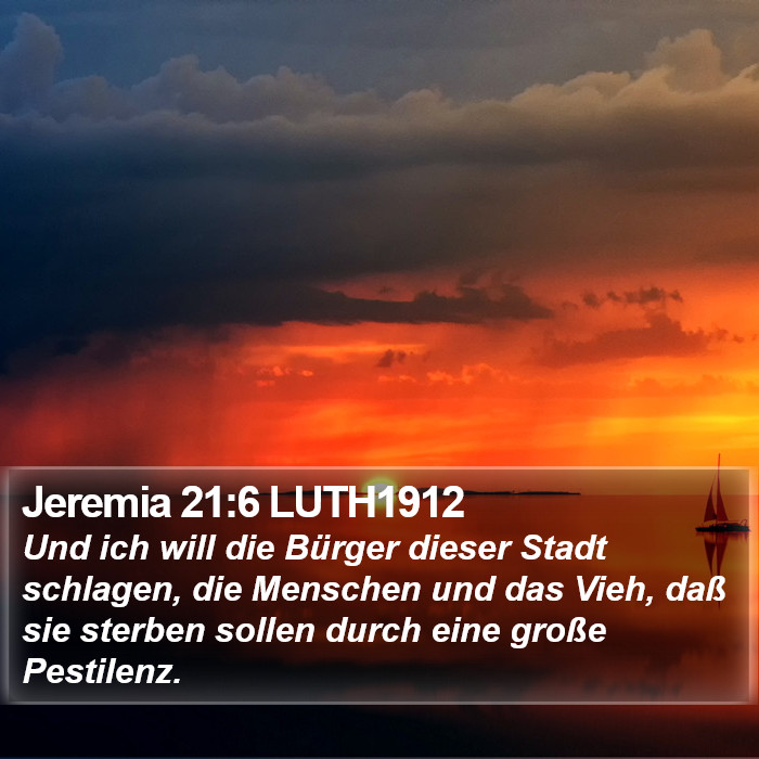 Jeremia 21:6 LUTH1912 Bible Study