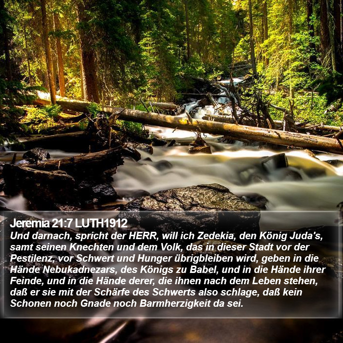Jeremia 21:7 LUTH1912 Bible Study