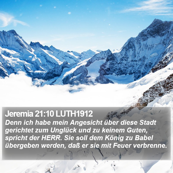 Jeremia 21:10 LUTH1912 Bible Study