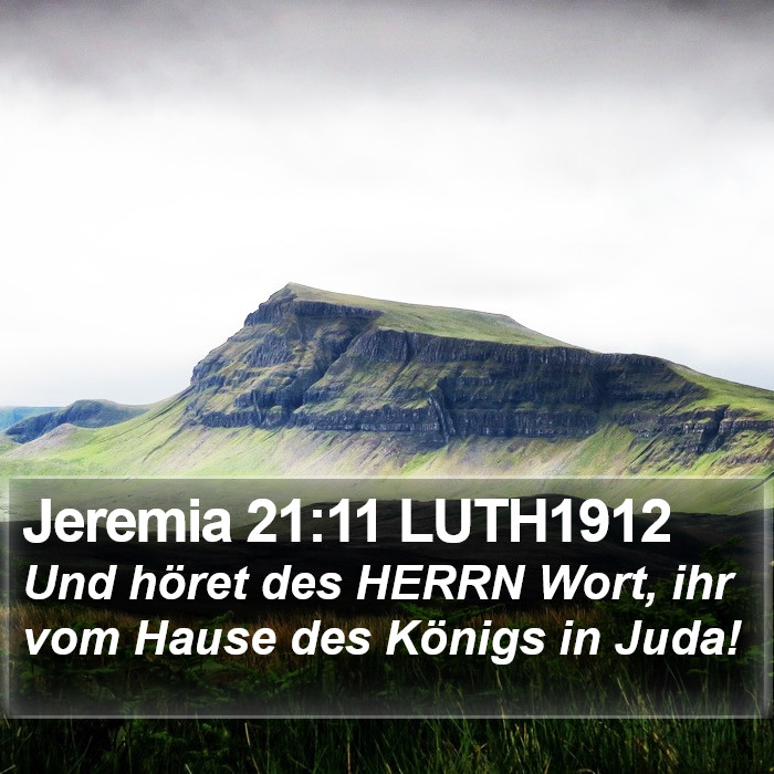 Jeremia 21:11 LUTH1912 Bible Study