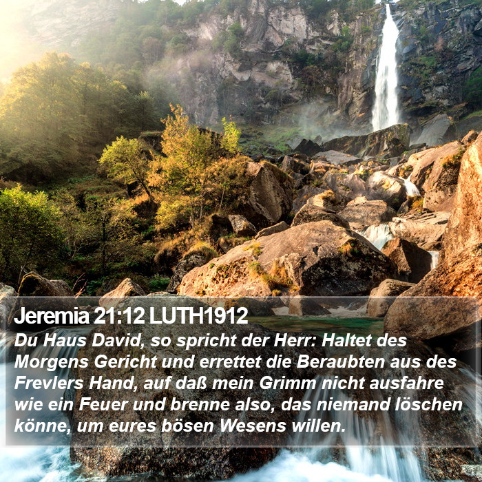 Jeremia 21:12 LUTH1912 Bible Study