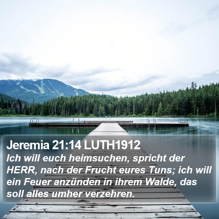 Jeremia 21:14 LUTH1912 Bible Study