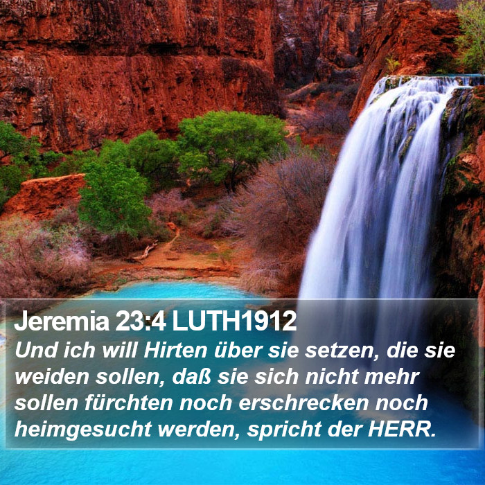 Jeremia 23:4 LUTH1912 Bible Study