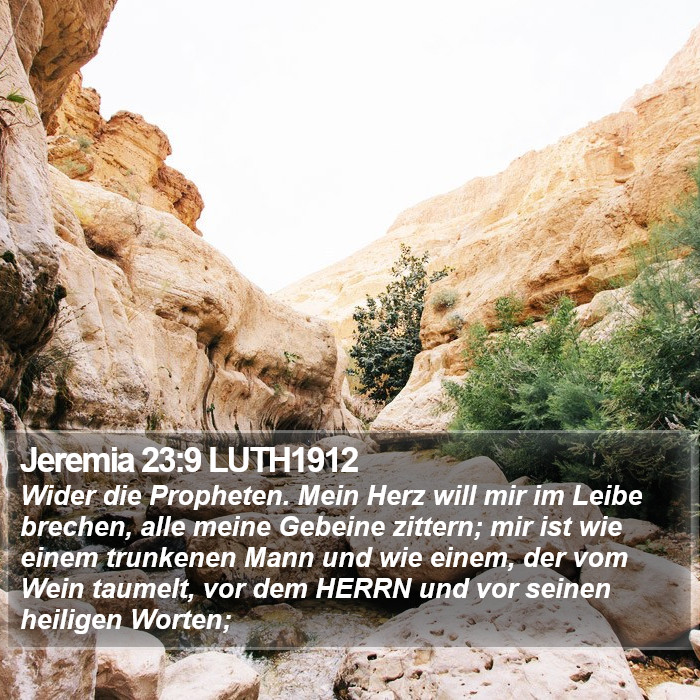 Jeremia 23:9 LUTH1912 Bible Study