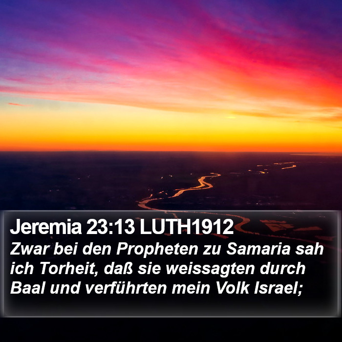 Jeremia 23:13 LUTH1912 Bible Study