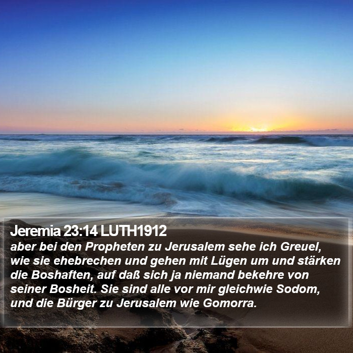 Jeremia 23:14 LUTH1912 Bible Study