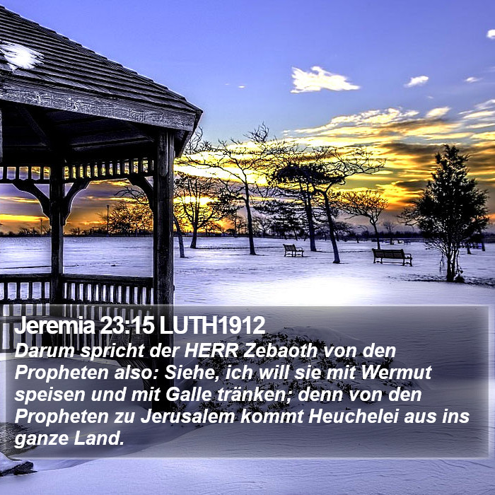 Jeremia 23:15 LUTH1912 Bible Study