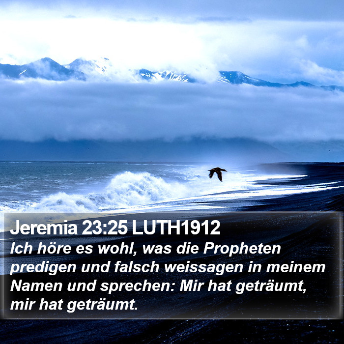 Jeremia 23:25 LUTH1912 Bible Study