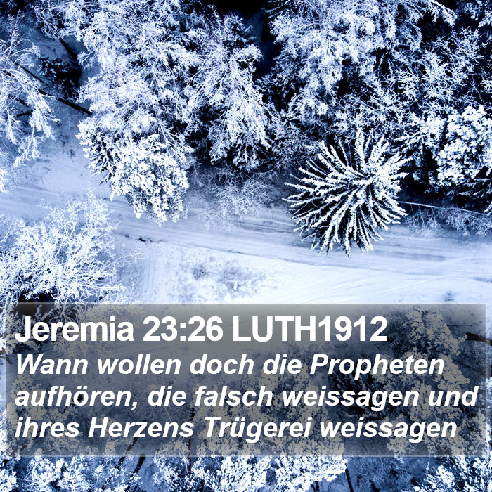 Jeremia 23:26 LUTH1912 Bible Study