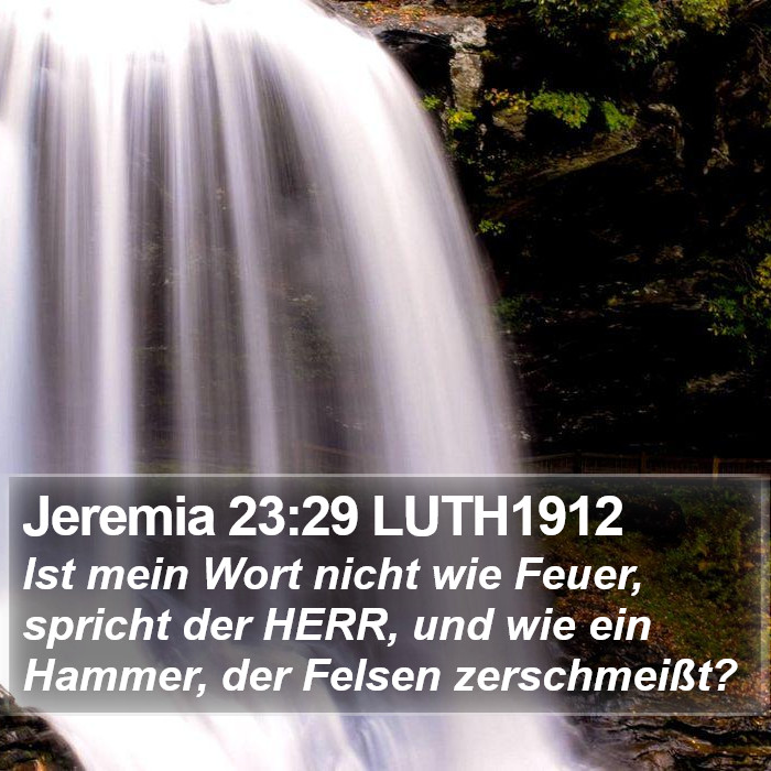 Jeremia 23:29 LUTH1912 Bible Study