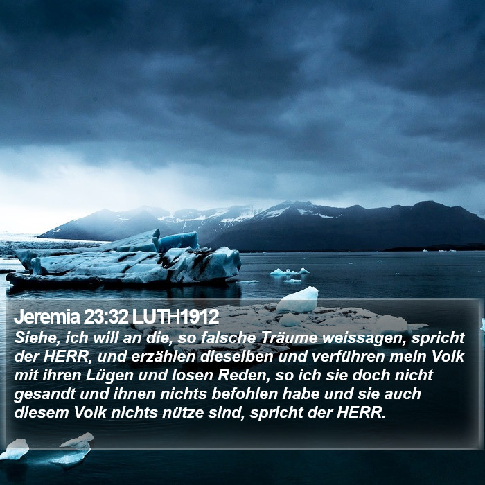 Jeremia 23:32 LUTH1912 Bible Study