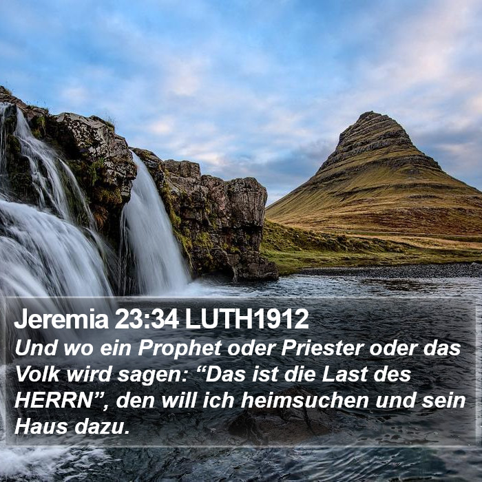 Jeremia 23:34 LUTH1912 Bible Study
