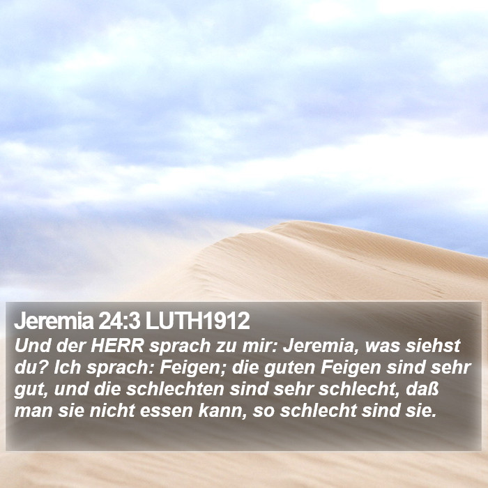 Jeremia 24:3 LUTH1912 Bible Study