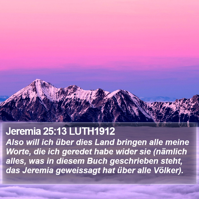 Jeremia 25:13 LUTH1912 Bible Study