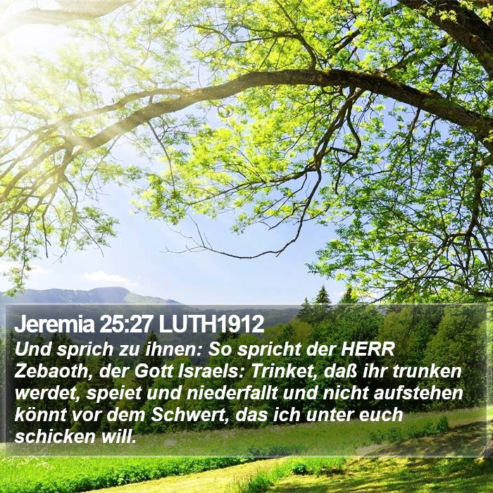 Jeremia 25:27 LUTH1912 Bible Study