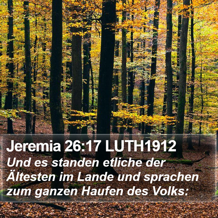 Jeremia 26:17 LUTH1912 Bible Study