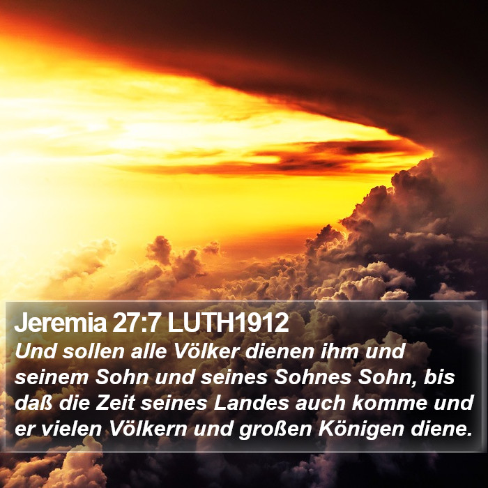 Jeremia 27:7 LUTH1912 Bible Study