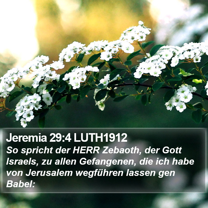 Jeremia 29:4 LUTH1912 Bible Study