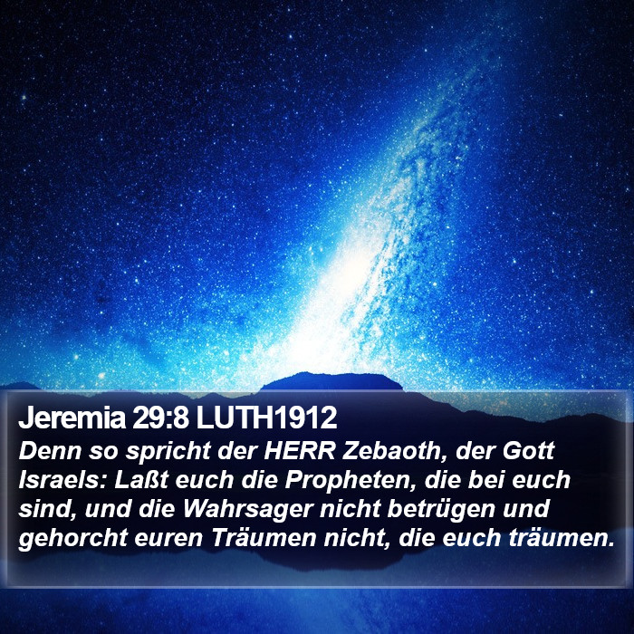 Jeremia 29:8 LUTH1912 Bible Study