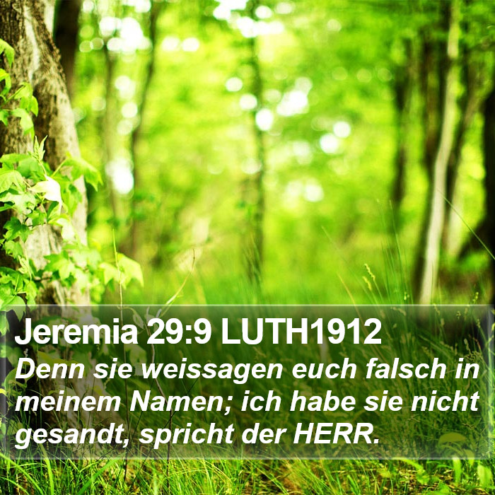 Jeremia 29:9 LUTH1912 Bible Study