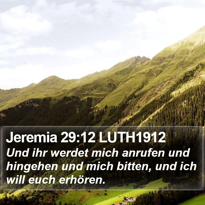 Jeremia 29:12 LUTH1912 Bible Study