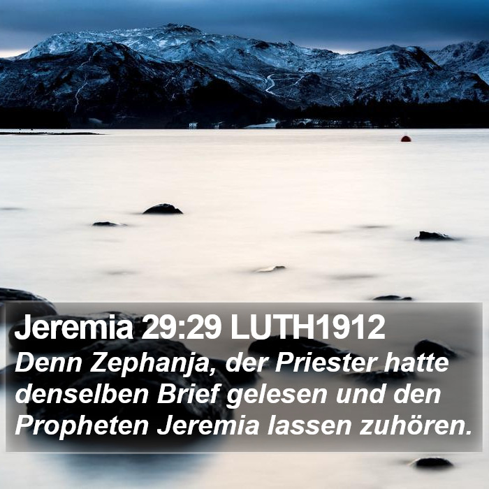 Jeremia 29:29 LUTH1912 Bible Study