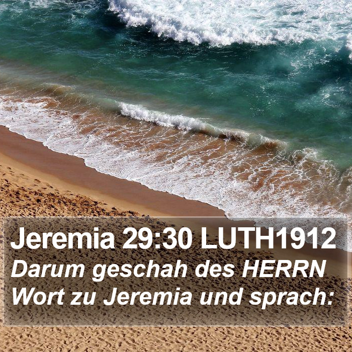 Jeremia 29:30 LUTH1912 Bible Study