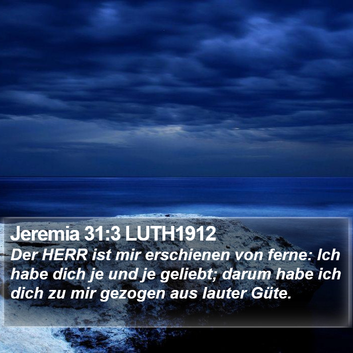 Jeremia 31:3 LUTH1912 Bible Study