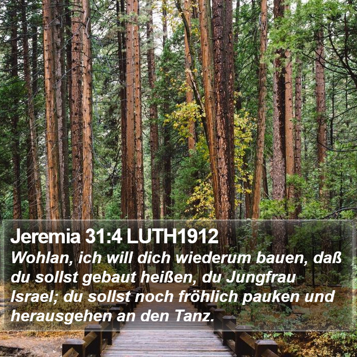 Jeremia 31:4 LUTH1912 Bible Study