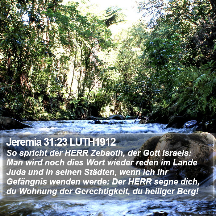 Jeremia 31:23 LUTH1912 Bible Study