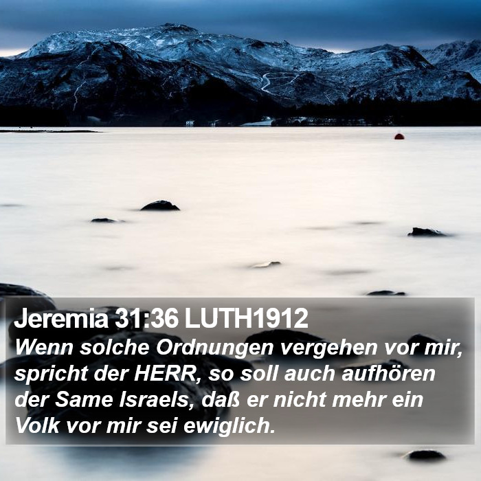 Jeremia 31:36 LUTH1912 Bible Study