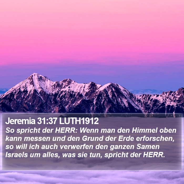 Jeremia 31:37 LUTH1912 Bible Study