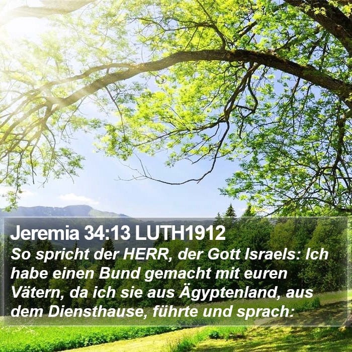 Jeremia 34:13 LUTH1912 Bible Study